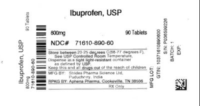 Label (71610 0890 60)