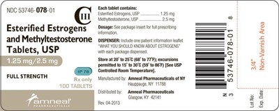 1.25mg 2.5mg Label (Esterified Estrogens And Methyltestosterone Tablet 4)