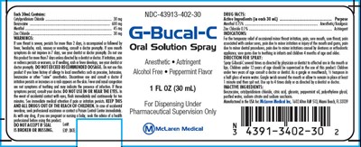 g-bucal-c-01.jpg Principal Display Panel - 30 mL Bottle Label - g bucal c 01