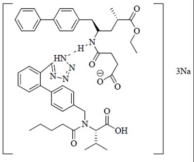 Image Description (Sacubitril And Valsartan Structure)