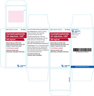 cyc0c-0000-03.jpg PRINCIPAL DISPLAY PANEL – 500 mg/vial – Carton - cyc0c 0000 03