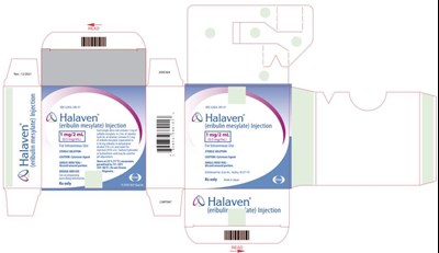 Ndc 62856-389-01halaven™(eribulin Mesylate) Injection1 mg/2 mL(0.5 mg/ml)for Intravenous Use (Halaven 04)