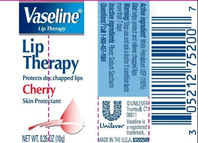 Vaseline Lip Therapy Cherry 0.35 Oz Pdp (Vltcherrytubepdp)