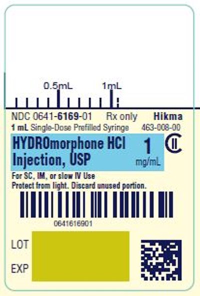 Hydromorphone Pfs 1 mg Label (Hydromorphone HCl Injection Usp   Syringe 12)