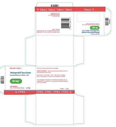 100 Tablets Blister Pack Label (Metoprolo Su Er Tb 05)