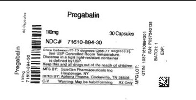 Label (71610 0894 30)