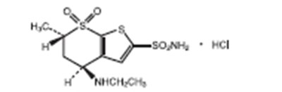Dorzolamide Hydrochloride Structural Formula (393605a9 5e6f 408a A5f0 Fb6a8b5bbca7 01)