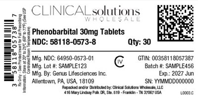 Phenobarbital 30mg Tablets 30ct Blister Card (Phenobarbital 04)
