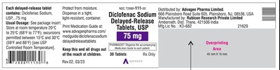 diclofenac-sodium-dr-tablets-usp-75mg-30s.jpg Diclofenac Sodium DR Tablets 75mg - NDC 72888-111-30 - 30 Tablets Label - diclofenac sodium dr tablets usp 75mg 30s