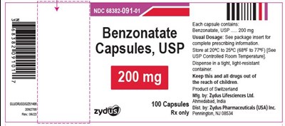 Structured Formula For Benzonatate Capsules (52dc3ff3 F01b 4820 Ba1e B043a5b2c49a 03)
