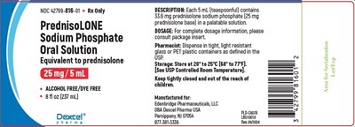 1 - 25mg bottle label