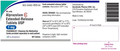 alprazolam-fig2.jpg PACKAGE LABEL-PRINCIPAL DISPLAY PANEL - 1 mg (60 Tablet Bottle) - alprazolam fig2