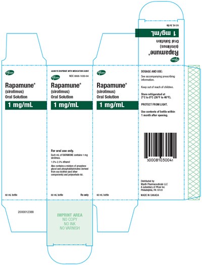 rapamune-15.jpg PRINCIPAL DISPLAY PANEL - 60 mL Bottle Carton - rapamune 15