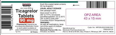113 (Ticagrelor Tablets 90mg 60s)