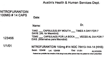 Principal Display Panel (100 mg Capsule Bottle Label)