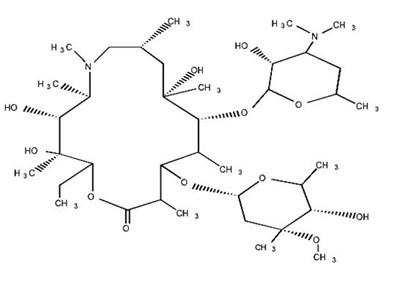 Structure Label (Azithromycin 500mg Structure)