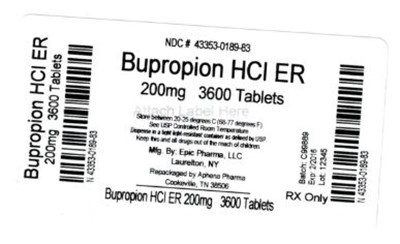 Bottle Label 200mg (43353 189)