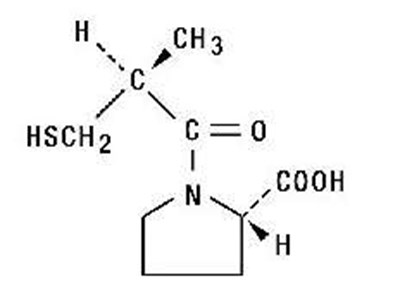Captopril Structural Formula (Captopril Tablets 1)