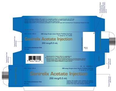 PRINCIPAL DISPLAY PANEL - 250 mcg/0.5 mL Syringe Blister Pack Carton - ganirelix 02