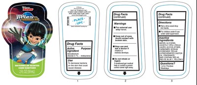 Sanitizer Label (Miles)