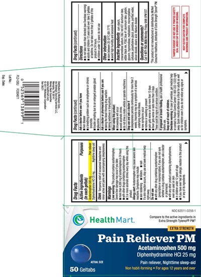 Acetaminophen 500 mg, Diphenhydramine HCl 25 mg (Acetaminophen Pm Geltab 1)