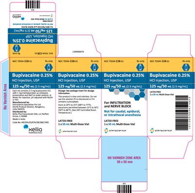 PRINCIPAL DISPLAY PANEL - 125 mg/50 mL Vial Carton - bupivacaine 02