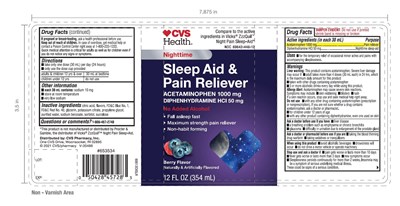 CVS Nighttime Sleep Aid Berry Flavor - 975
