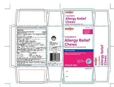 Meijer Childrens Allergy Relief Chews 20 Counts (Childrens Allergy Melts Cherry 1)