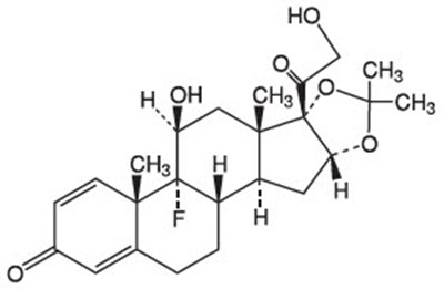 Chemical Structure - triamcinolone 01