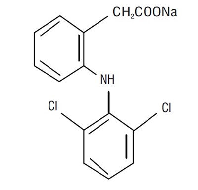 Image Description (Diclofenac Sodium Dr Tablets Usp Structure)