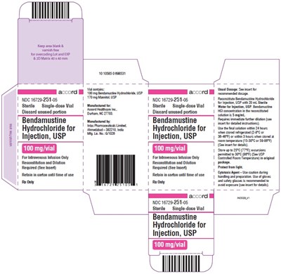 Bendamustine Label (Bendamustine 100mg Carton)