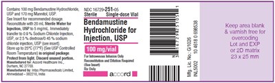 Bendamustine Label (Bendamustine 100mg Label)