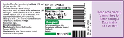 Bendamustine Label (Bendamustine 25mg Label)