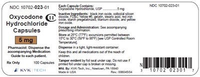 100 Capsules Bottle Label (Figure 04 5mg 100s)