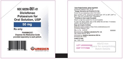 Diclofenac Potassium For Oral Solution 50 mg Individual Packet (Diclofenac Pot Oral Solution Sachet)