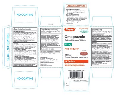omeprazole-fig2.jpg PACKAGE LABEL-PRINCIPAL DISPLAY PANEL - 20 mg Container Carton Label - omeprazole fig2