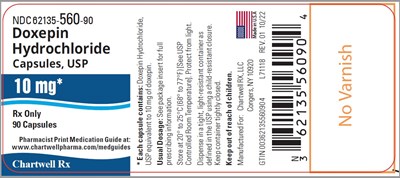 doxepin-hydrochloride-capsule-10mg-label.jpg image description - doxepin hydrochloride capsule 10mg label