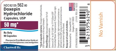 image description - doxepin hydrochloride capsule 50mg label