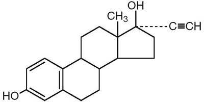 Ethinyl Estradiol Chemical Formula (Image 2)