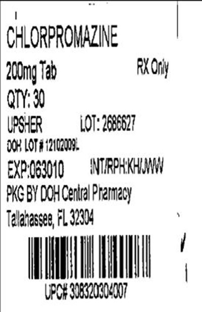 Label Image 200mg - Chlorpromazine200mg(Upsher)