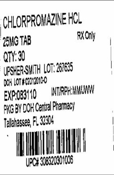 Label Image 25mg - Chlorpromazine25mg(Upsher)