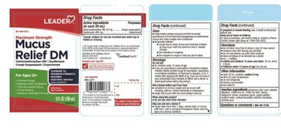 Leader Maximum Strength Mucus Relief DM 6 FL OZ - mucinex 01