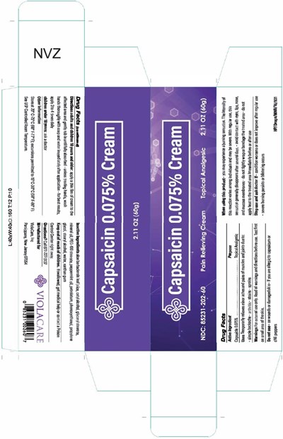 Image Description (Capsaicin Cream 60g Carton Label)