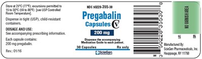 pregabalin-caps-200mg-30s-count.jpg PRINCIPAL DISPLAY PANEL - 200 mg Capsule Blister Pack - pregabalin caps 200mg 30s count