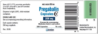 pregabalin-caps-200mg-500s-count.jpg PRINCIPAL DISPLAY PANEL - 200 mg Capsule Blister Pack Carton - pregabalin caps 200mg 500s count