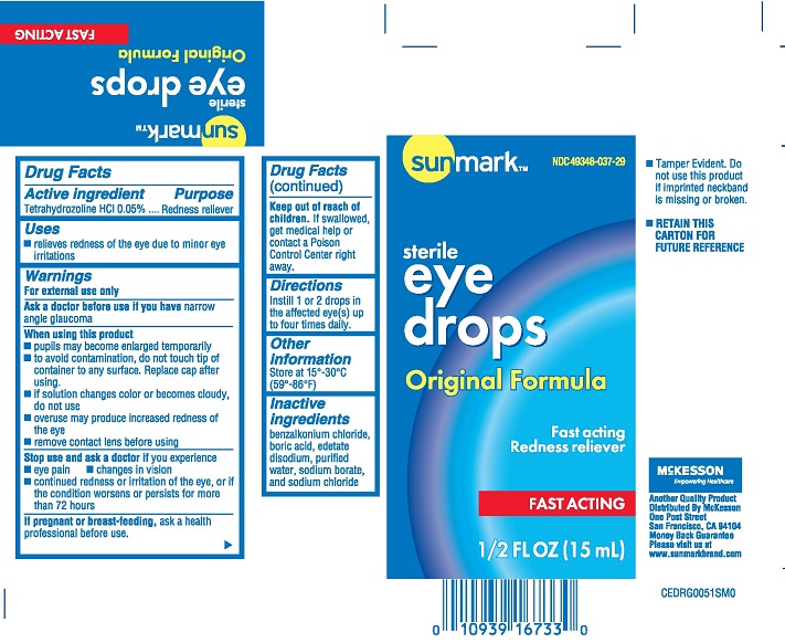 FDA Recalls NDC 49348037 Sunmark Eye Drops Original Formula Liquid
