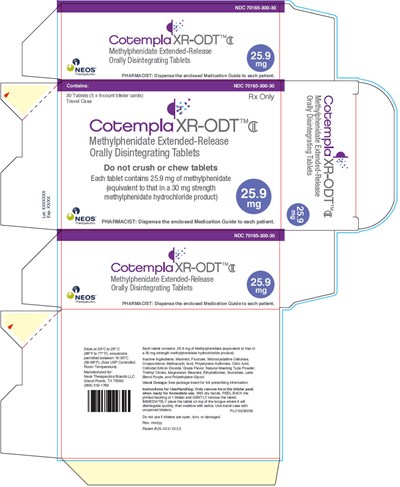 cotempla-xr-odt-6.jpg PRINCIPAL DISPLAY PANEL - 25.9 mg Tablet Blister Pack Carton - cotempla xr odt 6