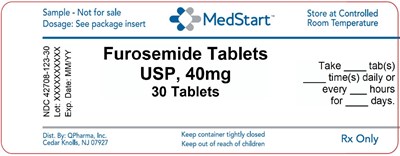 42708-123-30 Furosemide Tablets Usp 40mg X 30 (Furosemide 20mg100tabs)