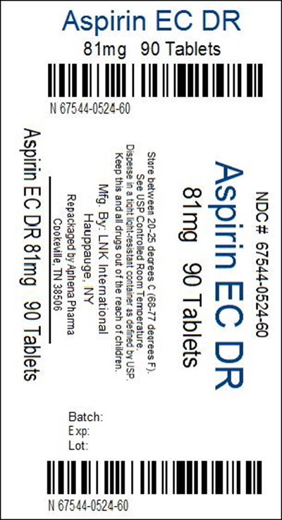 Bottle Label 81mg - 67544 524