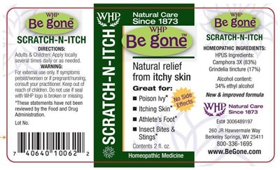 Whp Be Gone Scratch-n-itch Label (Bg Scratch Label2)
